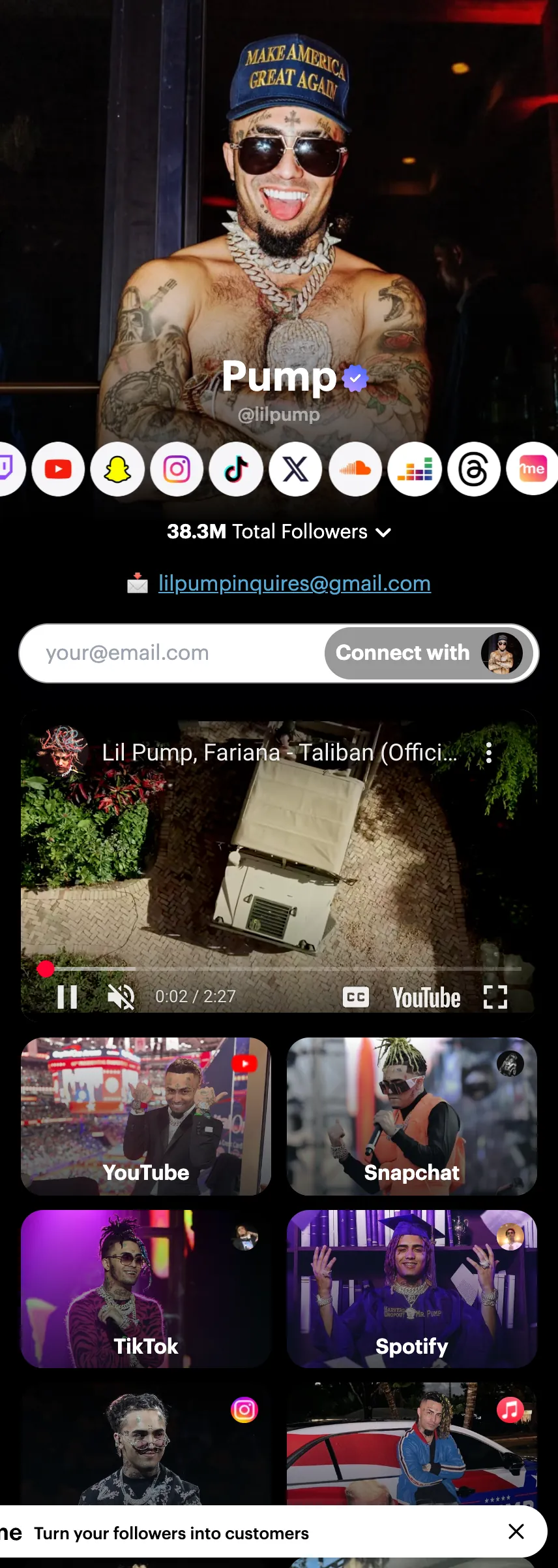 Profile screenshot (mirrored)