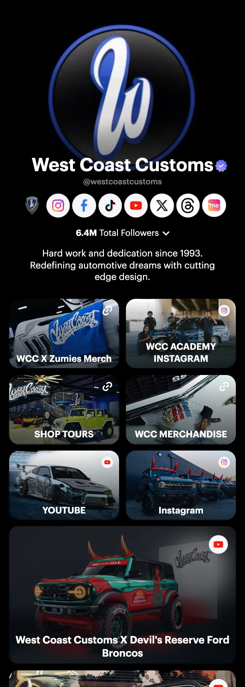 Profile screenshot (mirrored)
